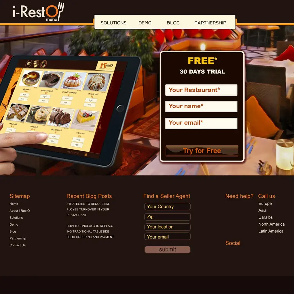 iResto menu