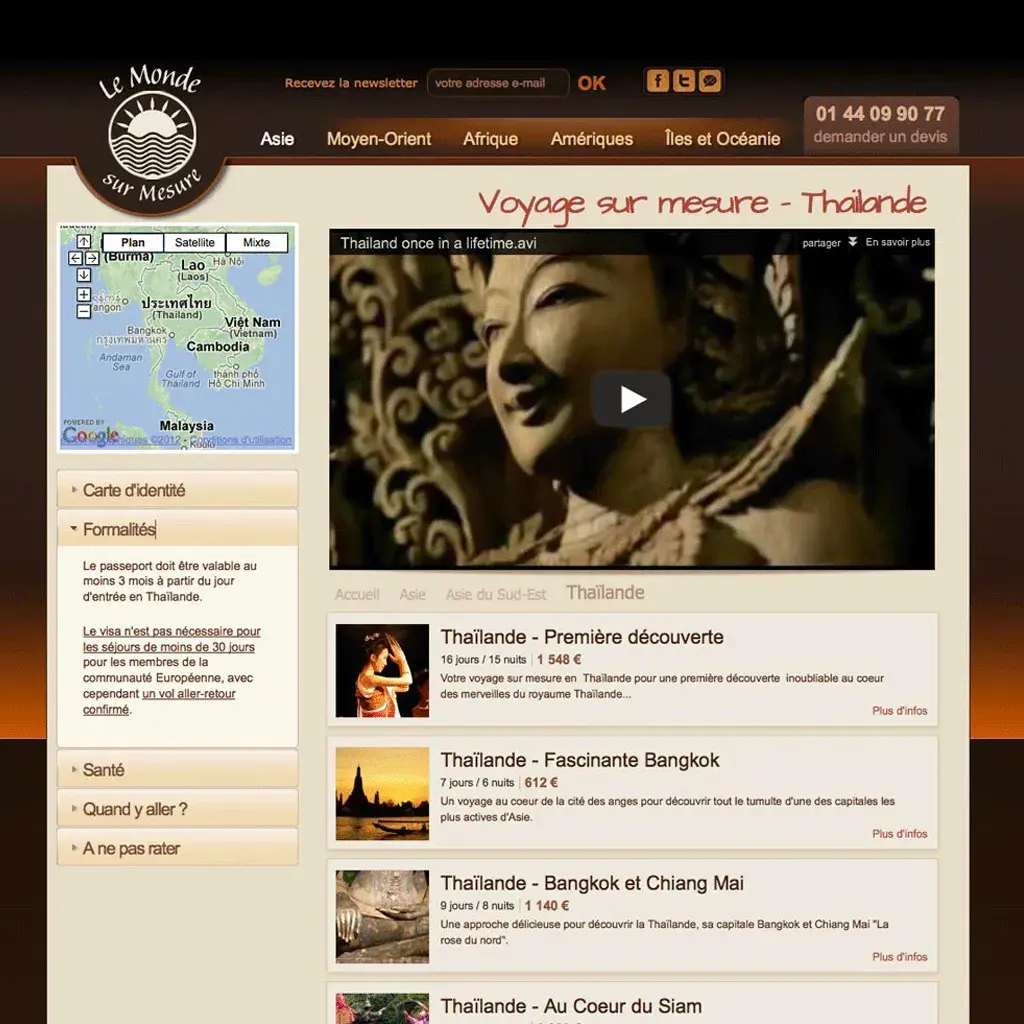 Agence de voyage - Drupal 7