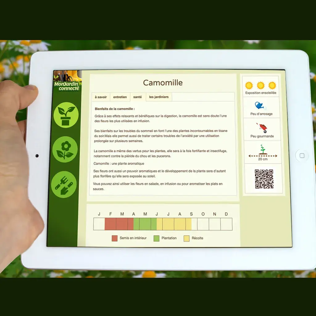 Mion jardin connecté application web