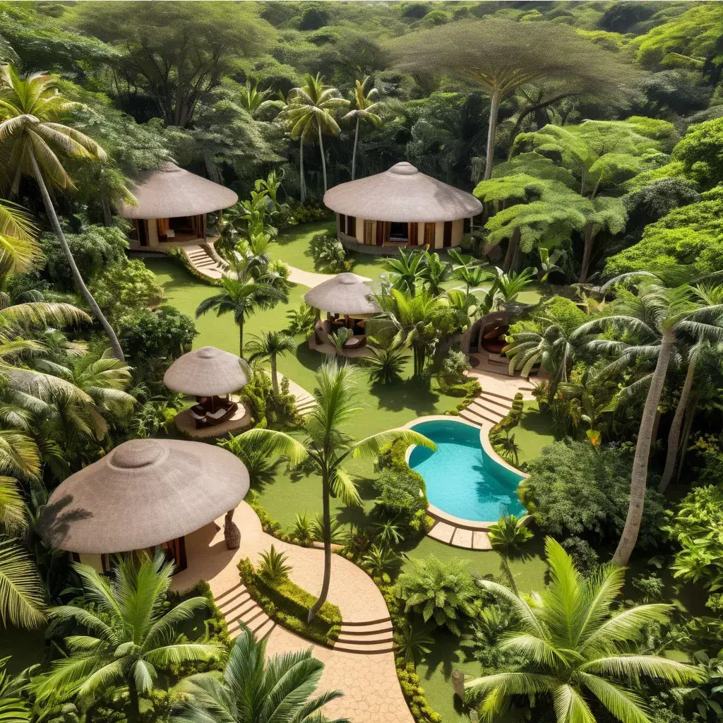 Togolese resort - bungalows
